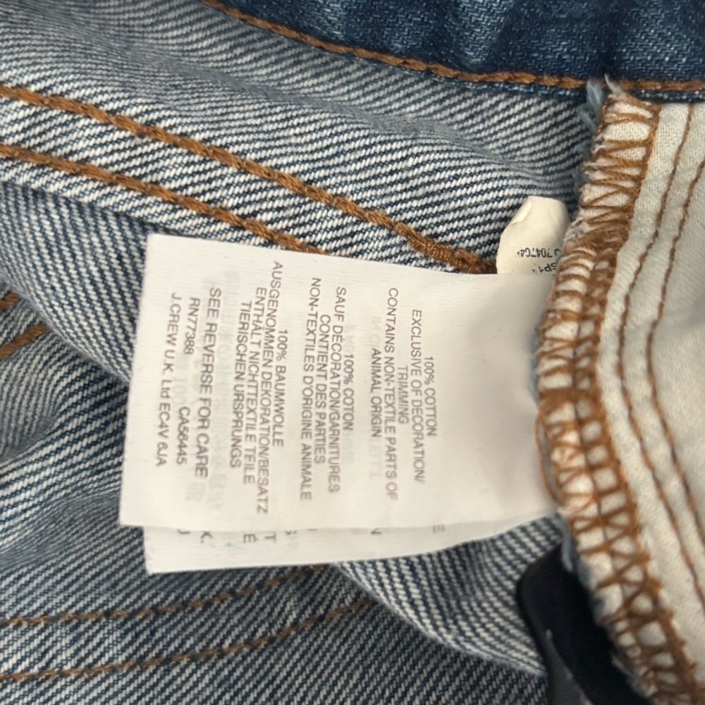Madewell Women's Size 28 Blue Distressed The Perfect Summer Jean Style H5911 - Picture 4 of 6